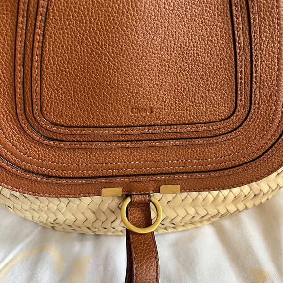 Chloe Marie Medium Raffia Basket Bag - Picture 3 of 8